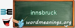 WordMeaning blackboard for innsbruck